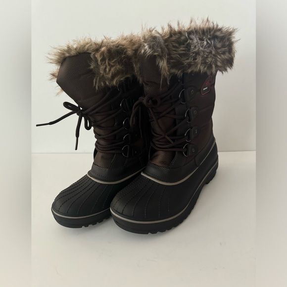 NWOT DREAM PAIRS Women's Warm Faux Fur Lined Mid Calf Winter Snow Boots, Size 7 - Picture 6 of 8